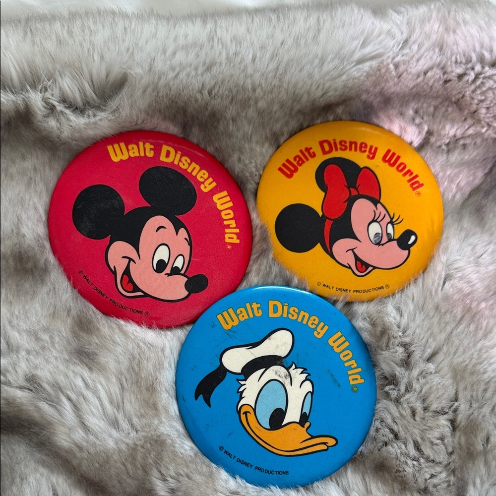 Walt Disney World Character vintage pins